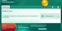 Víruskereső és eltávolító alkalmazás (Kaspersky Virus Removal Tool) Kaspersky Virus Removal Tool pillanatkép