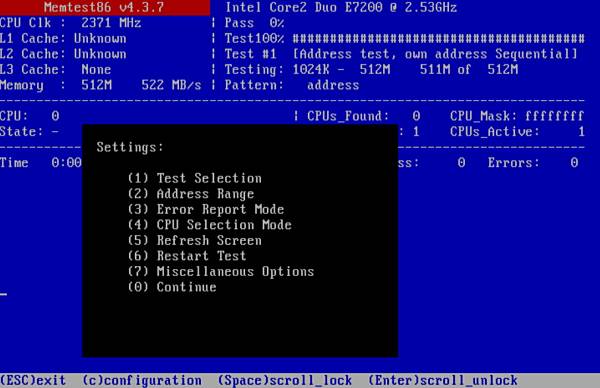 Profi RAM ellenőrző szoftver