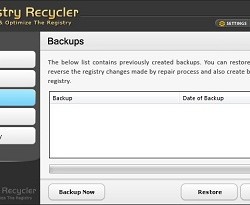 Registry Recycler pillanatkép