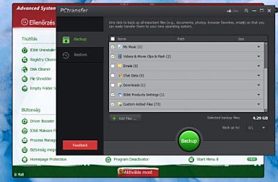 Fájlok biztonsági mentése és visszaállítása az alábbi karbantartóval...