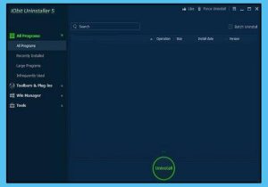 A Windows programtavolitojat is helyettesiteni tudja az IObit Uninstaller-09165656