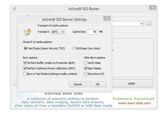 Active ISO Burner