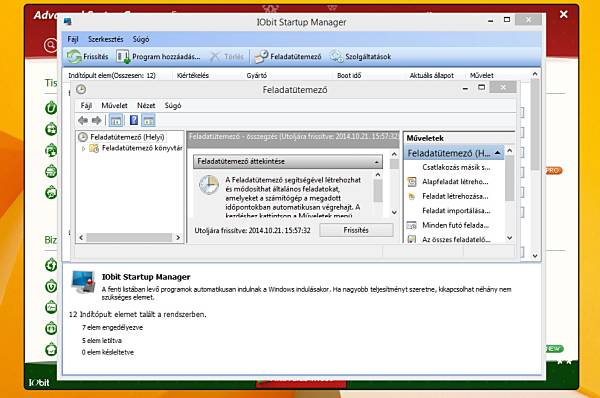 Advanced SystemCare - Indítópult kezelő
