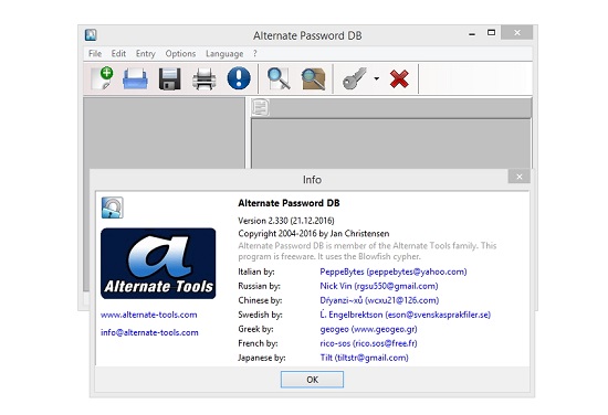Alternate Password DB Portable