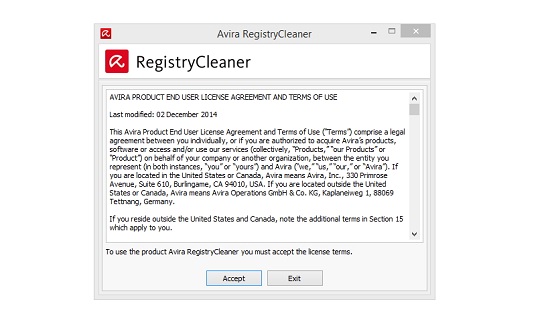 Avira Registry Cleaner
