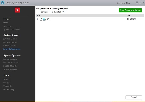 Avira System SpeedUp