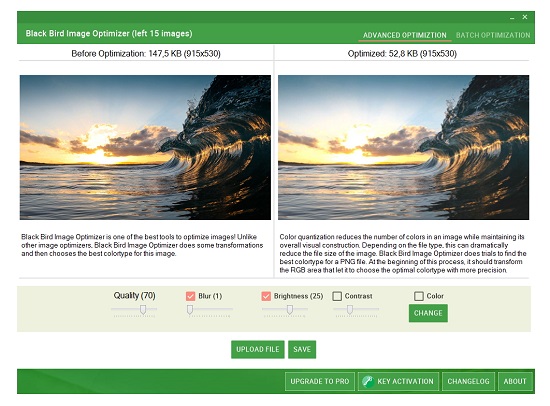 Black Bird Image Optimizer