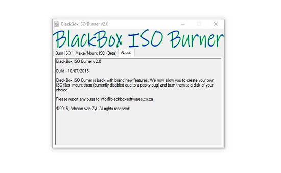 BlackBox ISO Burner