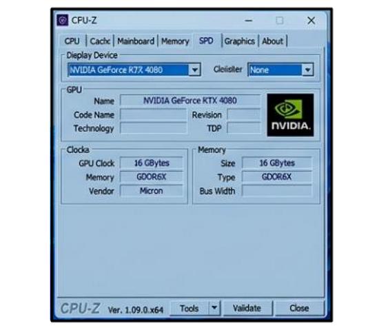 CPU-Z: Videókártya