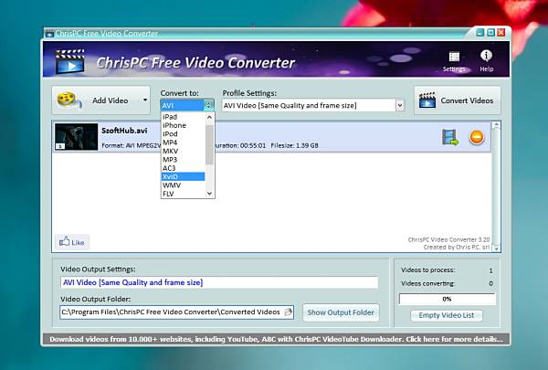 ChrisPC Free Video Converter