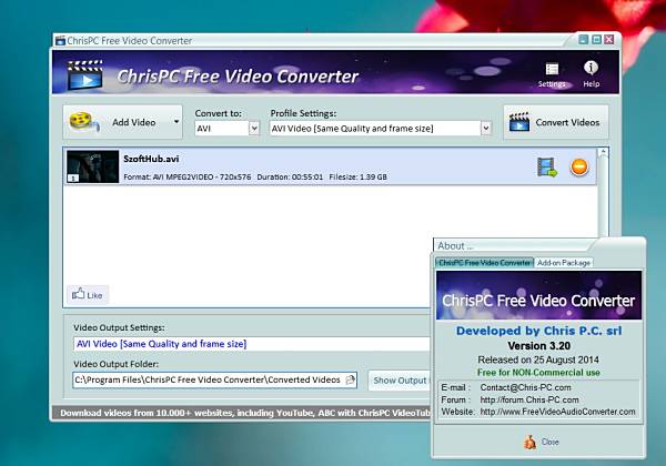 ChrisPC Free Video Converter