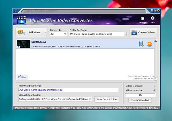 ChrisPC Free Video Converter