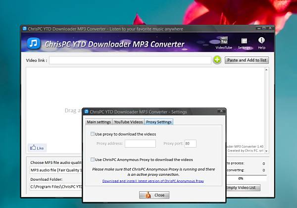 ChrisPC YTD Downloader MP3 Converter