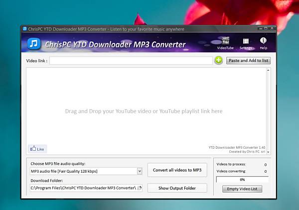 ChrisPC YTD Downloader MP3 Converter