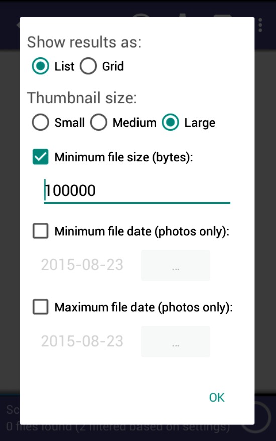 DiskDigger undelete (root)