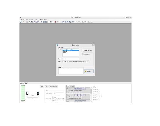 Easy audio mixer