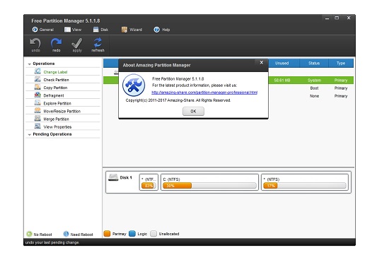 Free Partition Manager