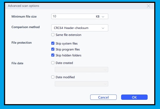 Easeus Dupfiles Cleaner - Duplikátum kereső  