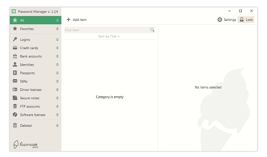 Icecream Password Manager