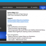 Itt a System Ninja 3.2.3 ( Karbantartó, Windows konfiguráló szoftver )