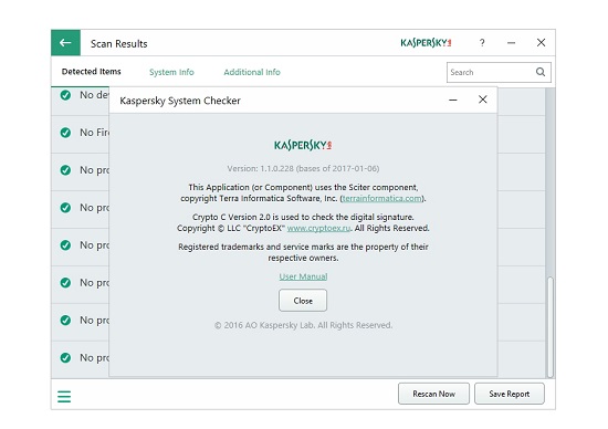 Kaspersky System Checker