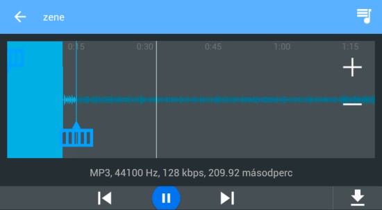 MP3 lejátszó Android
