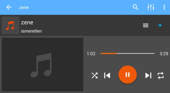 MP3 lejátszó Android