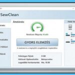 Merevlemez tisztítás a SewClean karbantartó szoftverrel