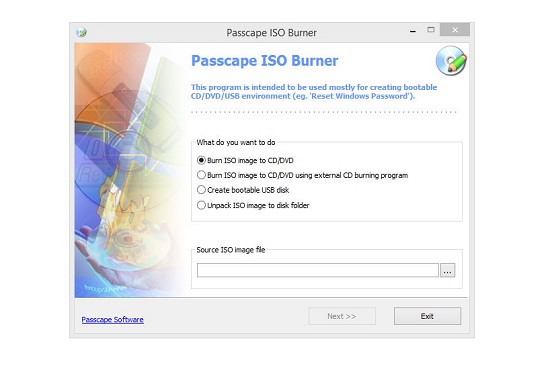 Passcape ISO Burner