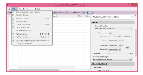 Pazera Free FLV to MP3 Converter