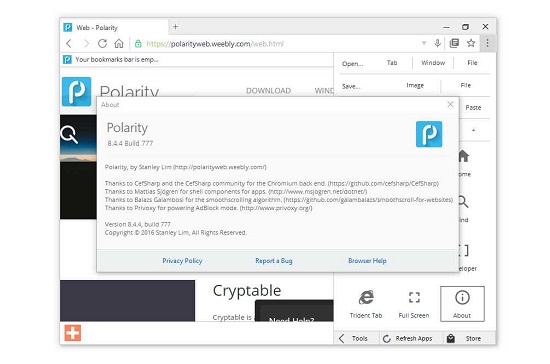 Polarity Browser