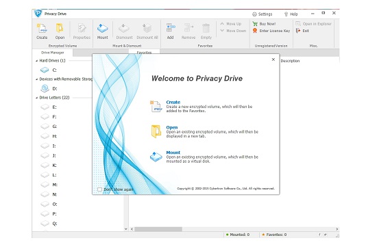 Privacy Drive Portable
