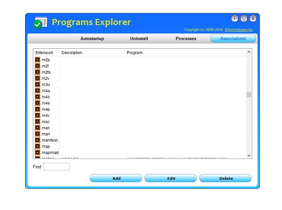Programs Explorer