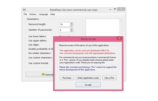 RandPass Lite