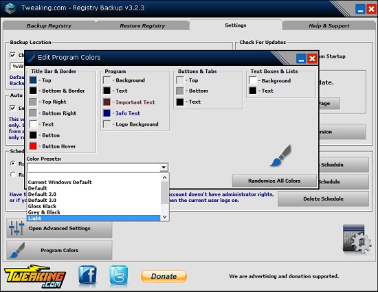 Registry Backup