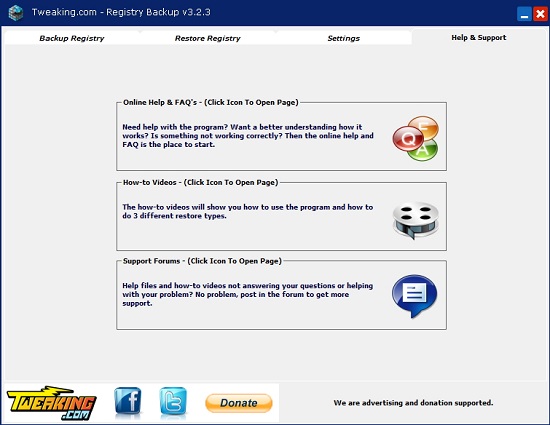 Registry Backup