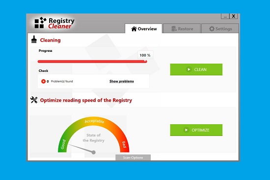 Registry Cleaner Gyors, hatekony Registry optimalizalo szoftver-9550903