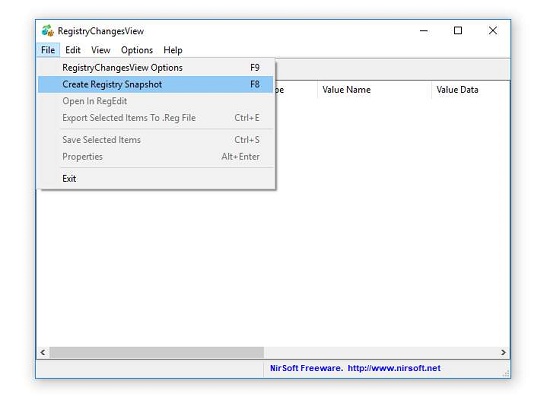 RegistryChangesView