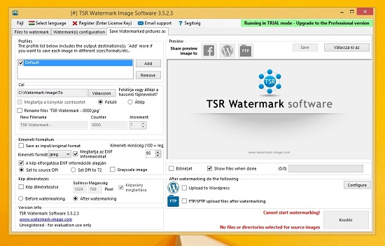 TSR Watermark Image Software