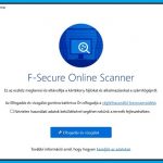 Telepítés nélkül futtatható ingyenes víruskereső az F-Secure Online Scanner