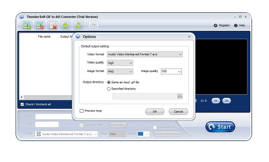 ThunderSoft GIF to AVI Converter