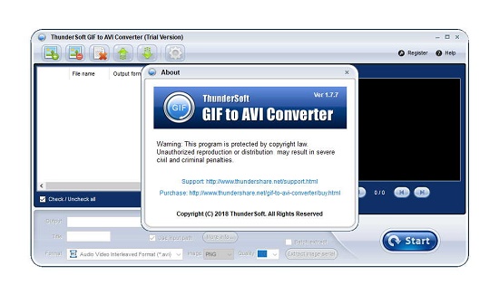 ThunderSoft GIF to AVI Converter