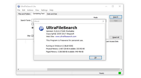 UltraFileSearch Lite Portable
