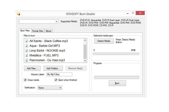 VOVSOFT Burn Studio