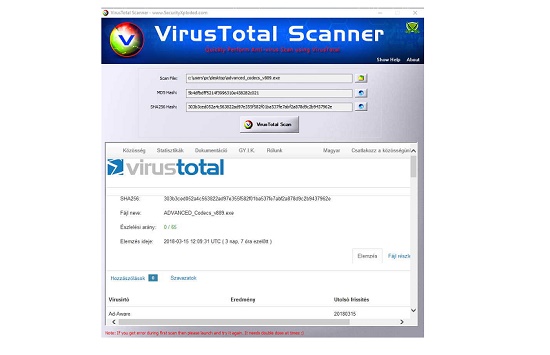 VirusTotalScanner