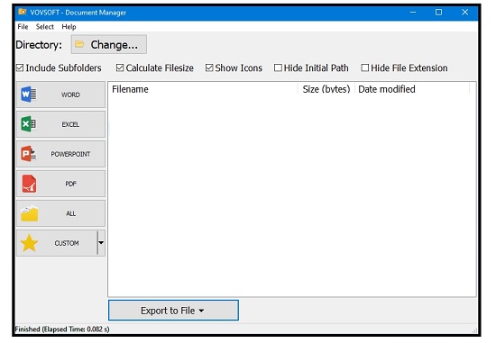 Vovsoft Document Manager képek Vovsoft Document Manager - Irodai program