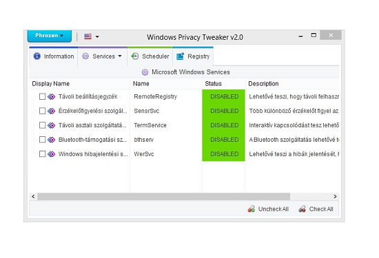 Windows Privacy Tweaker