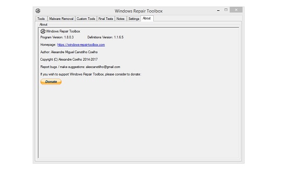 Windows Repair Toolbox Portable