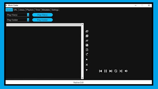 Music Caster -zenelejátszó program